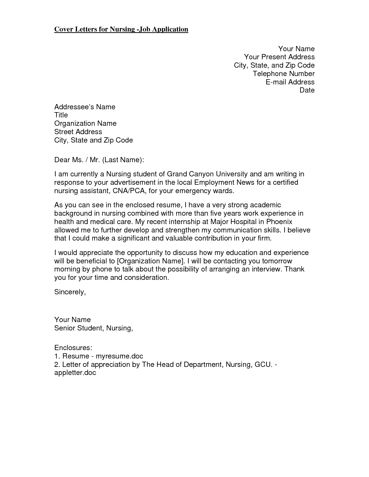 43661 cna cover letter example