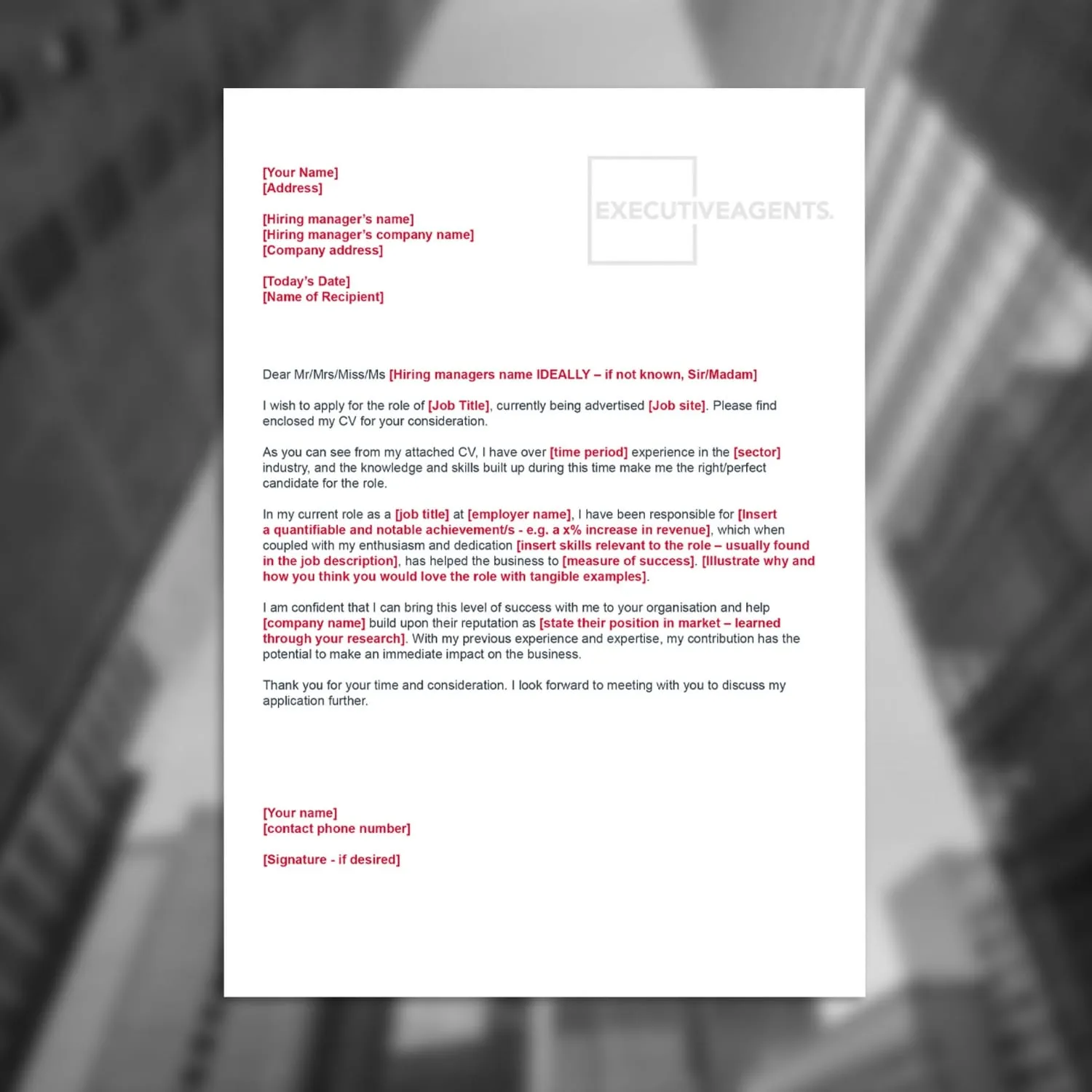 43667 cover letter skills