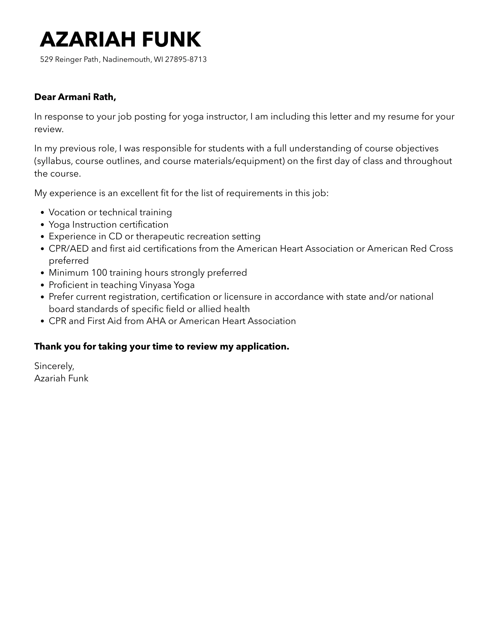 43670 yoga teacher certificate