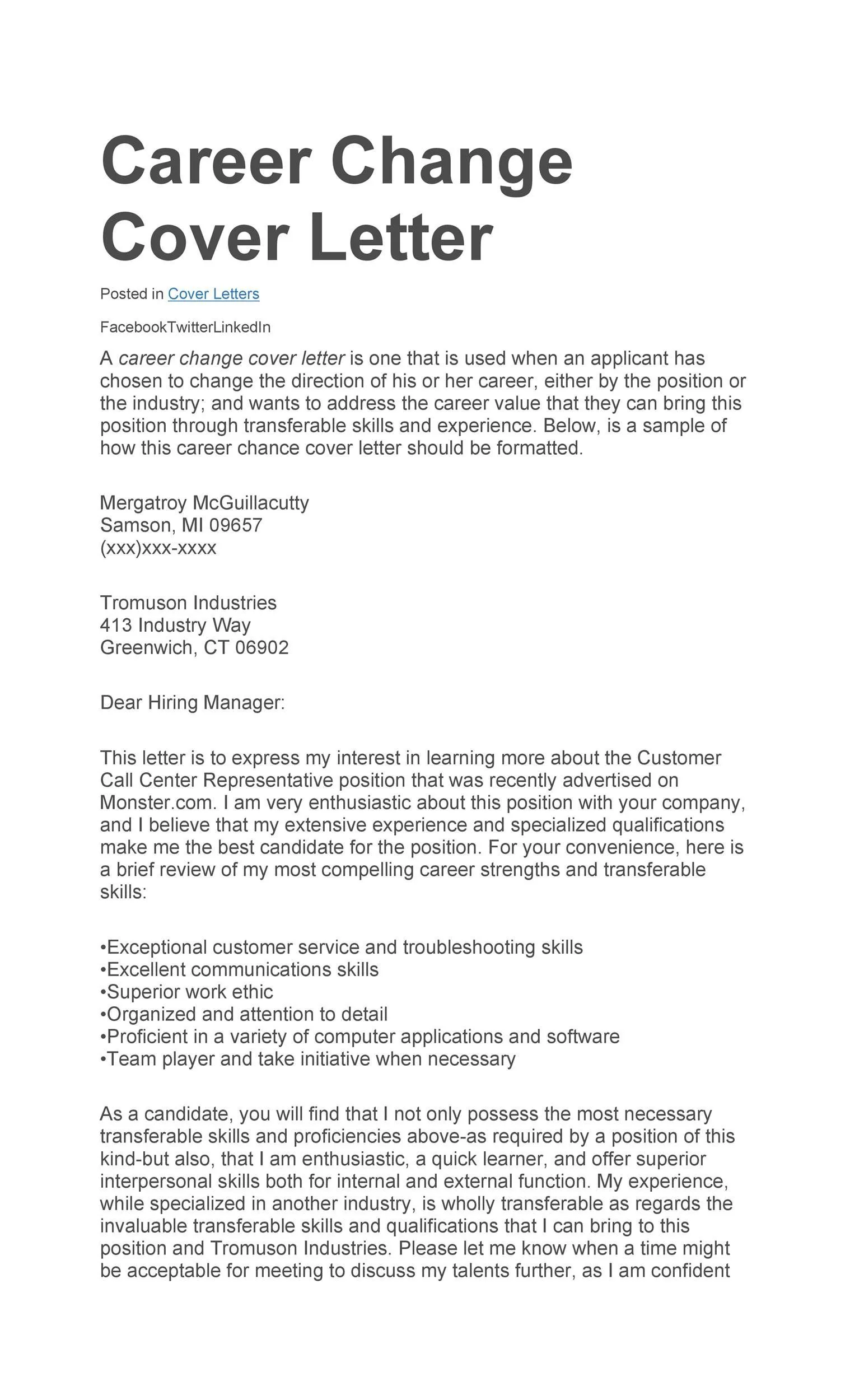 43680 career change addressing