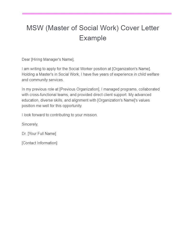 43690 cover letter social work