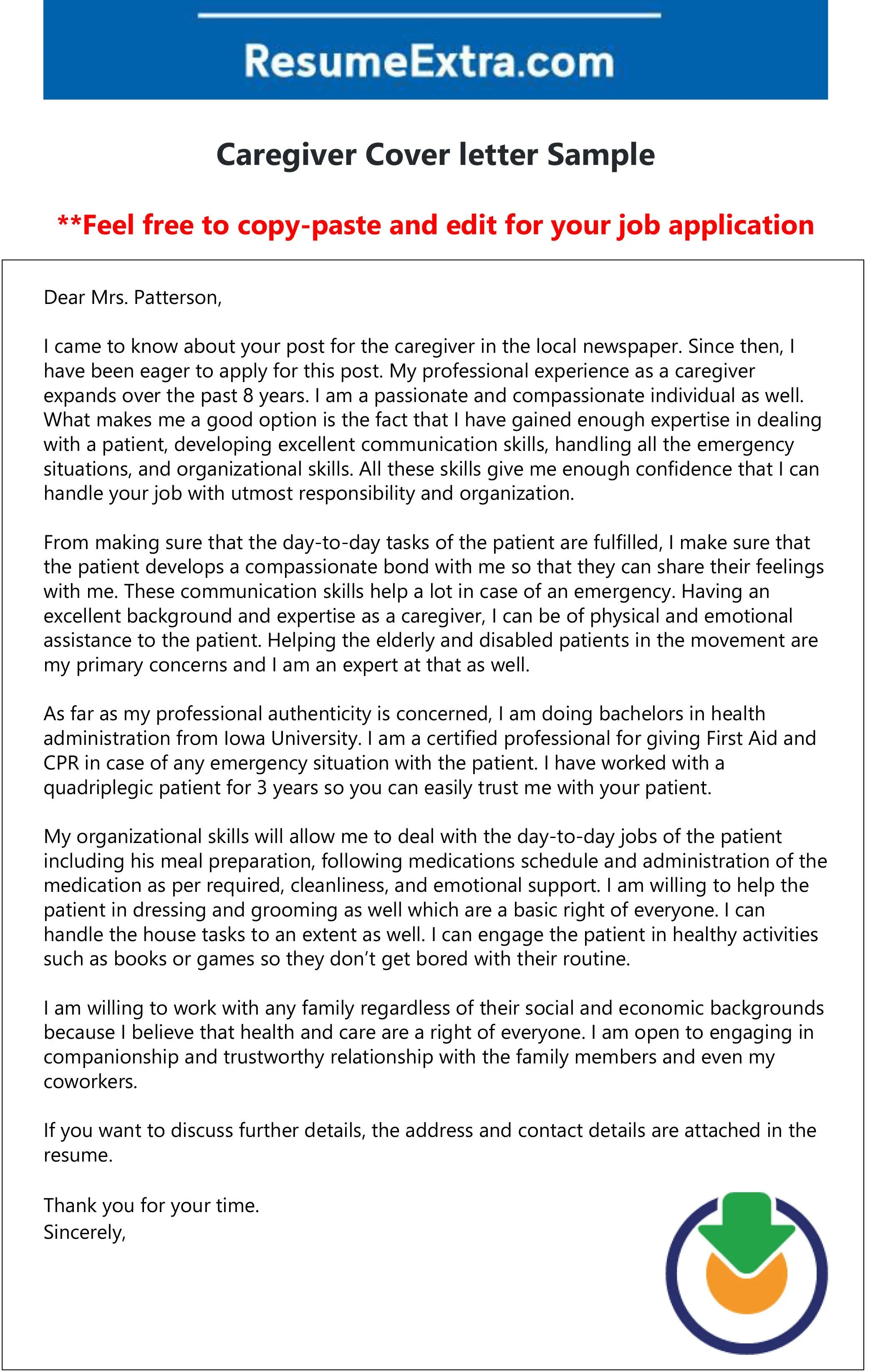 43695 customized cover letter