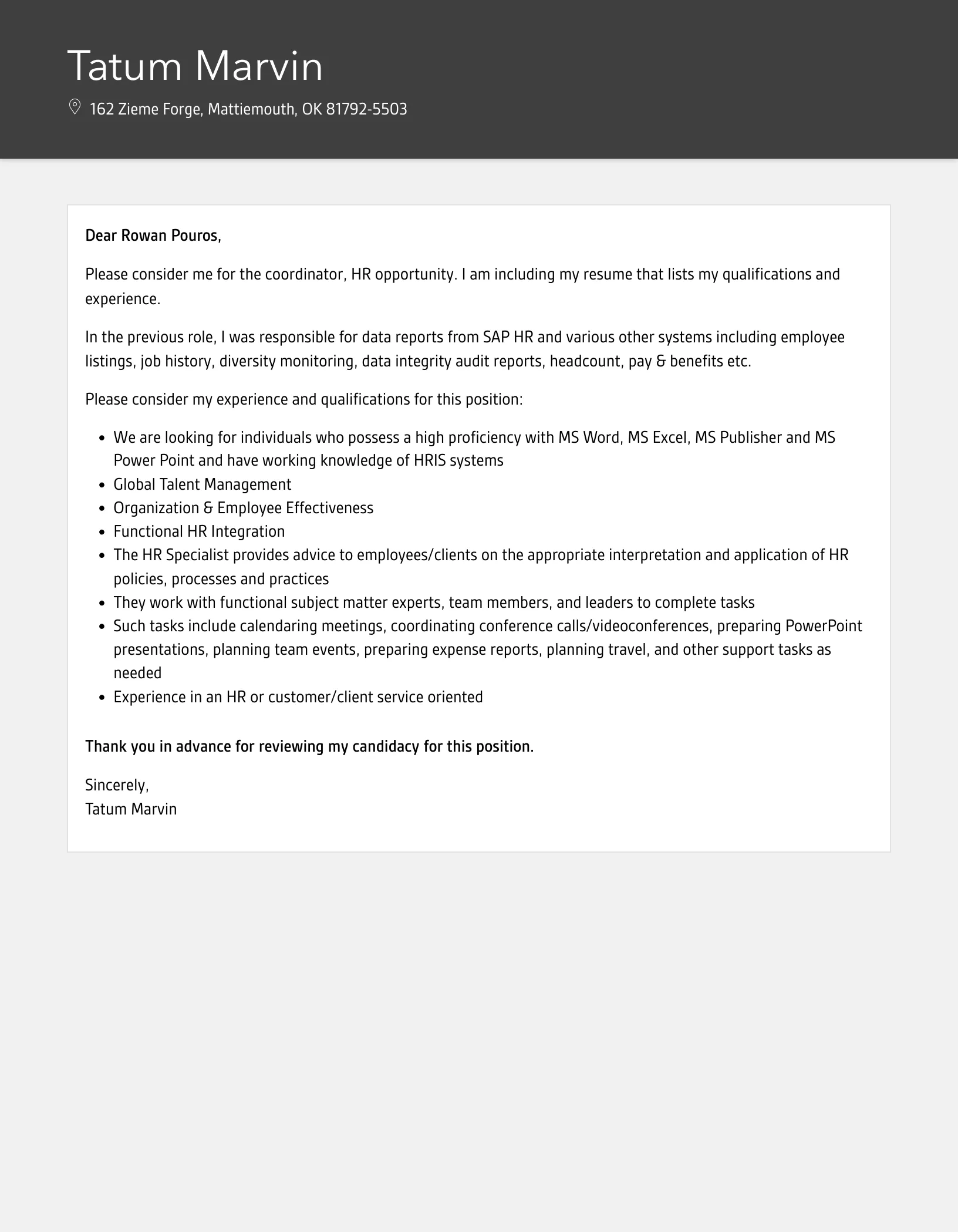 43698 proofreading cover letter