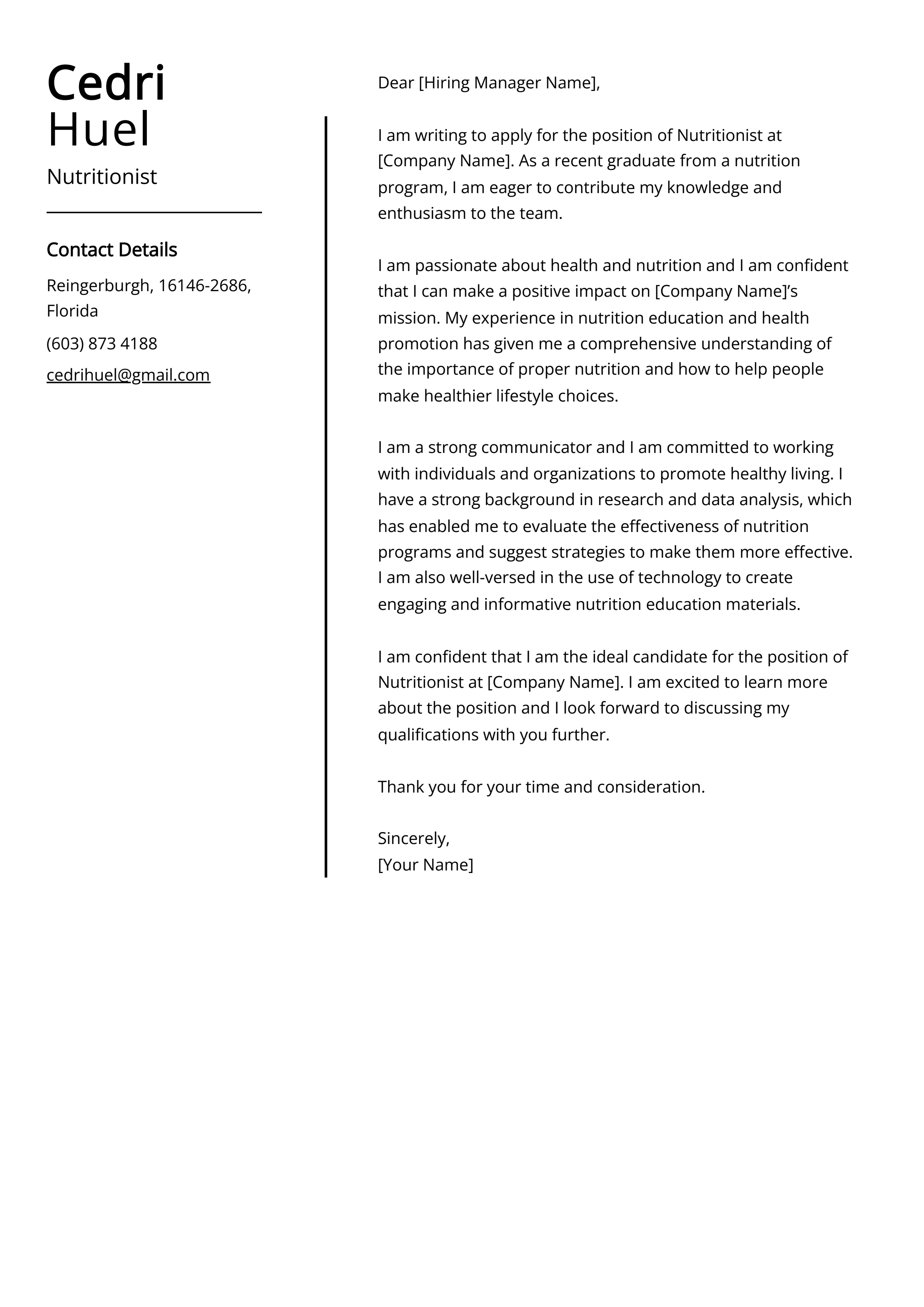 43702 nutritionist skills