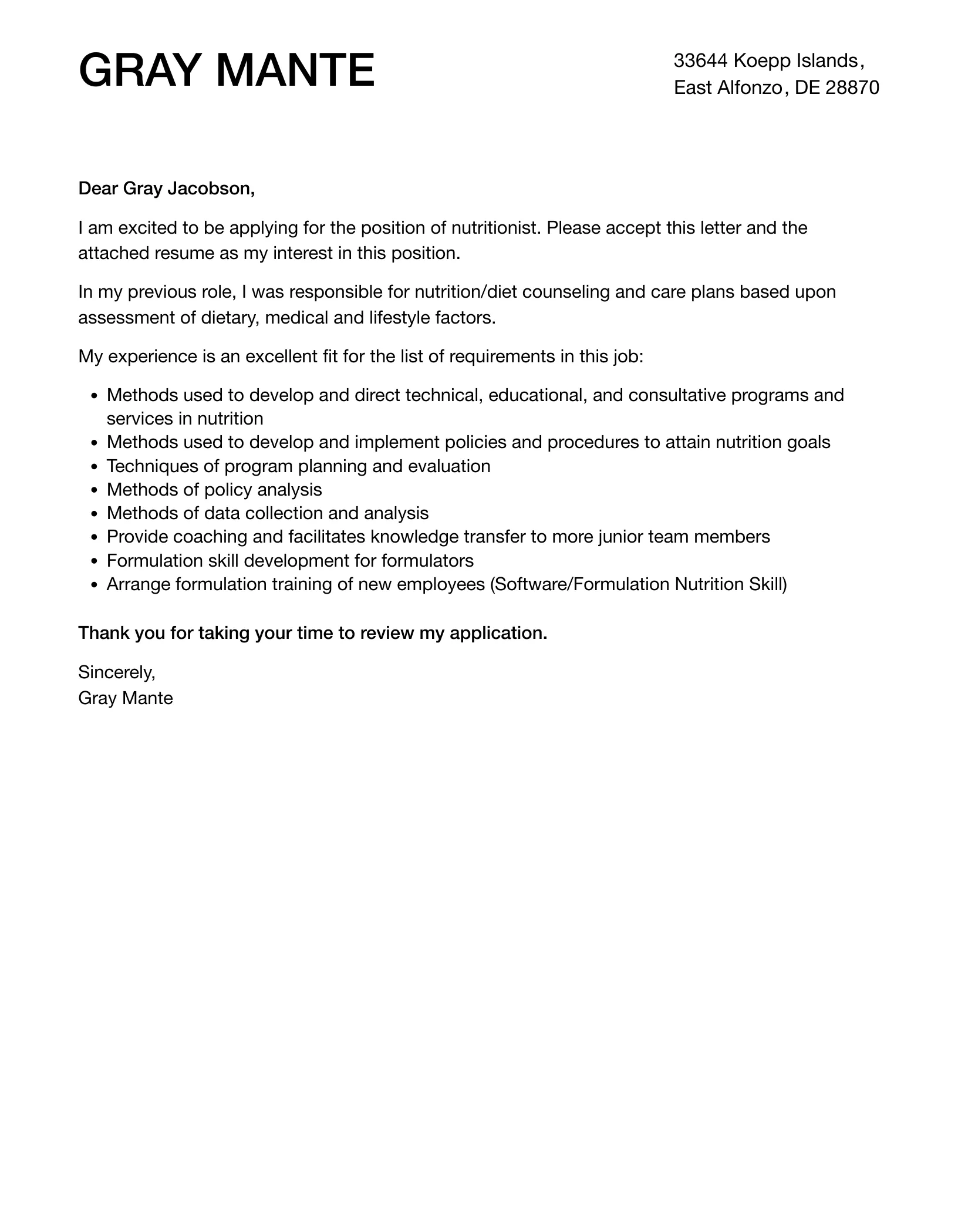 43702 proofreading cover letter