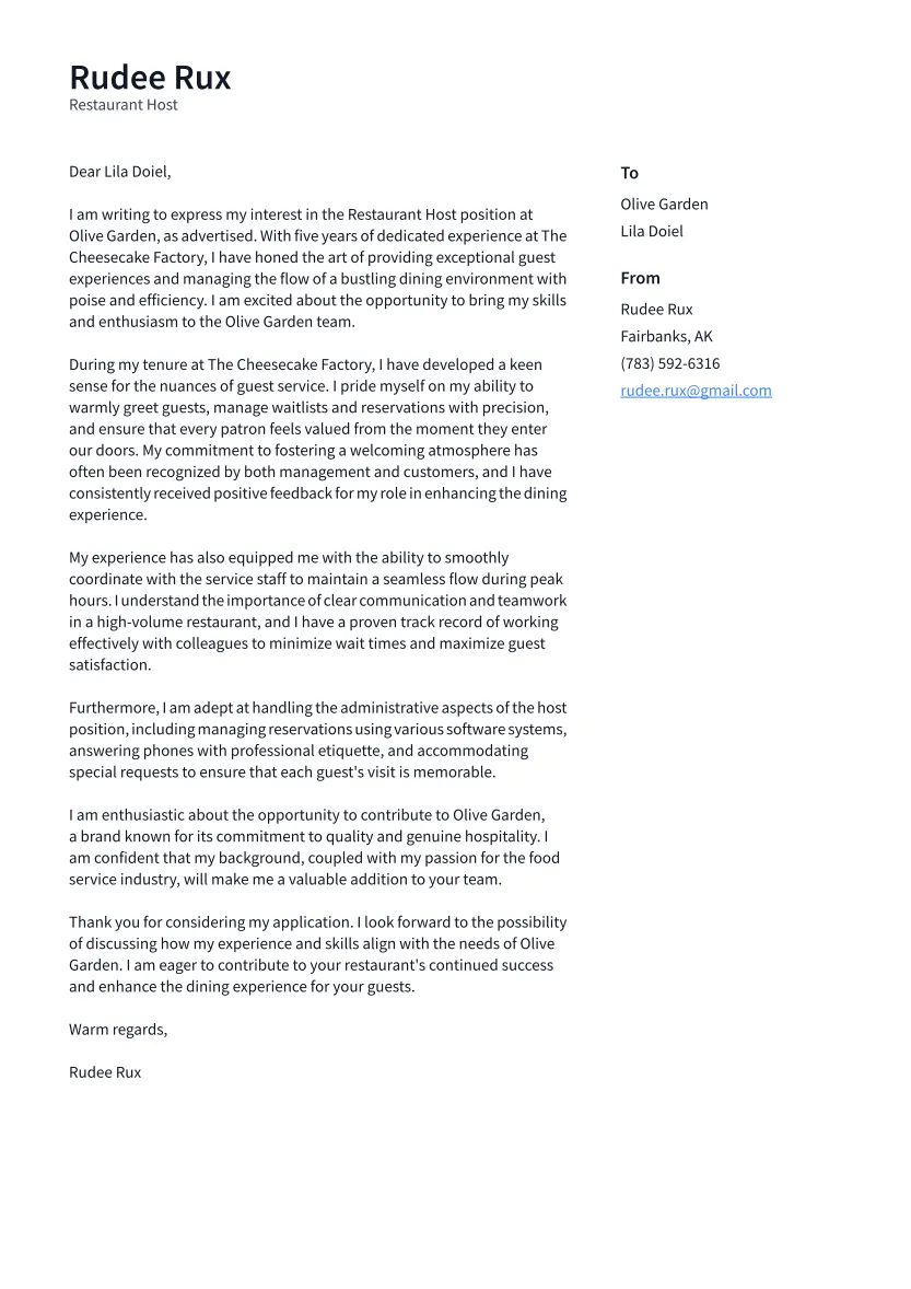 43706 cover letter checklist