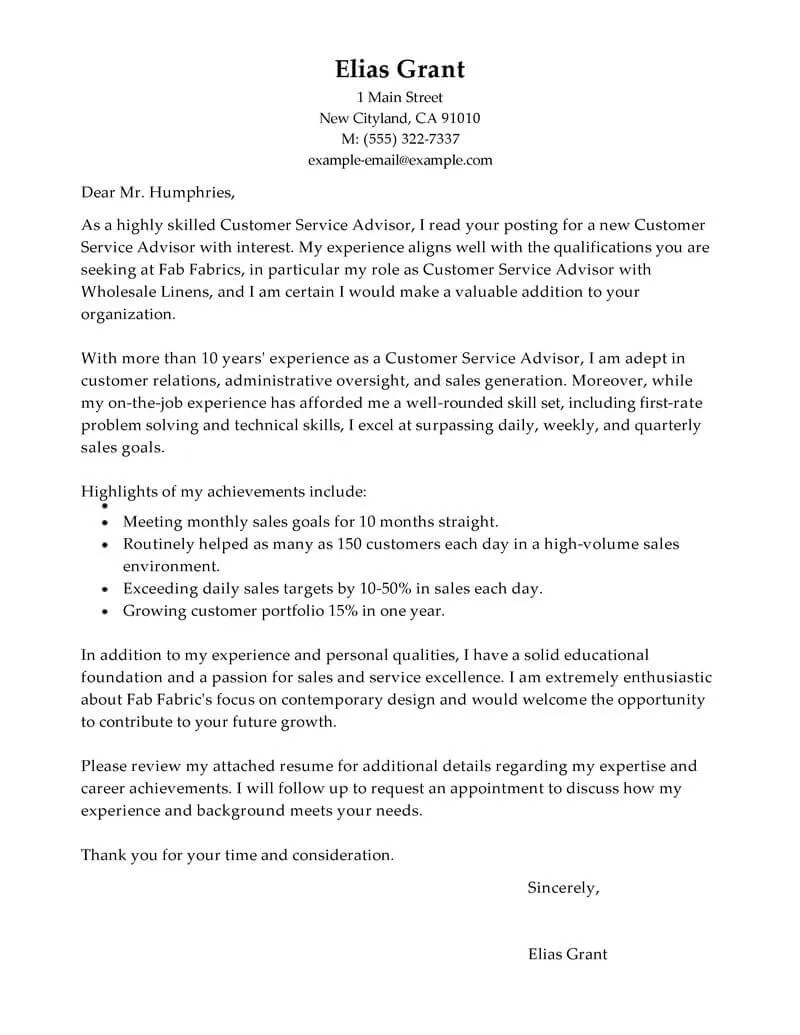 43707 tailoring cover letter