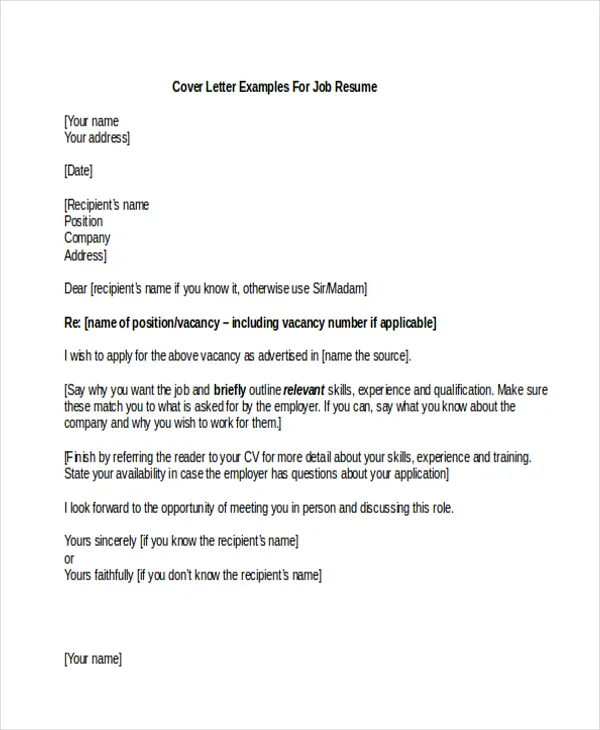 43714 cover letter templates