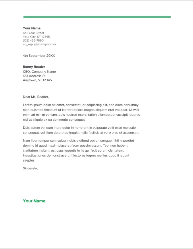 43728 cover letter content writing