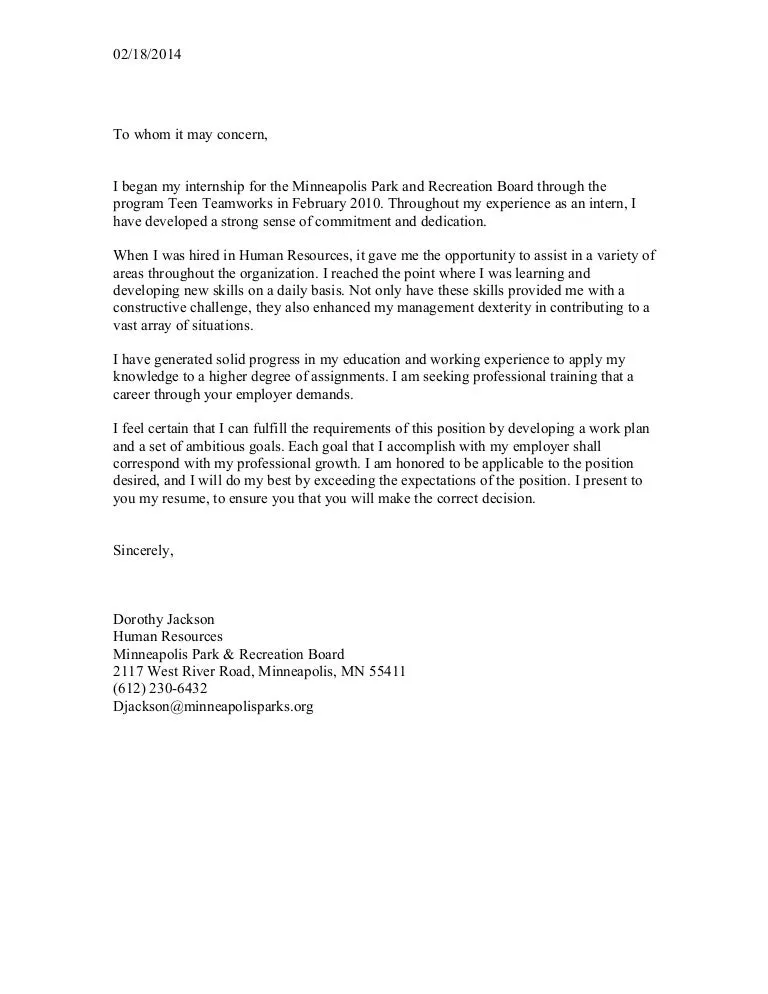 43731 personalize cover letter
