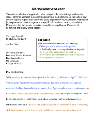 43739 cover letter skills