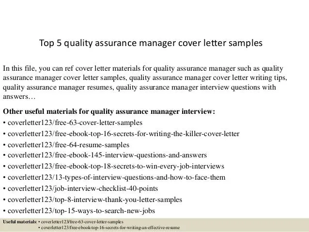 43753 qa cover letter components