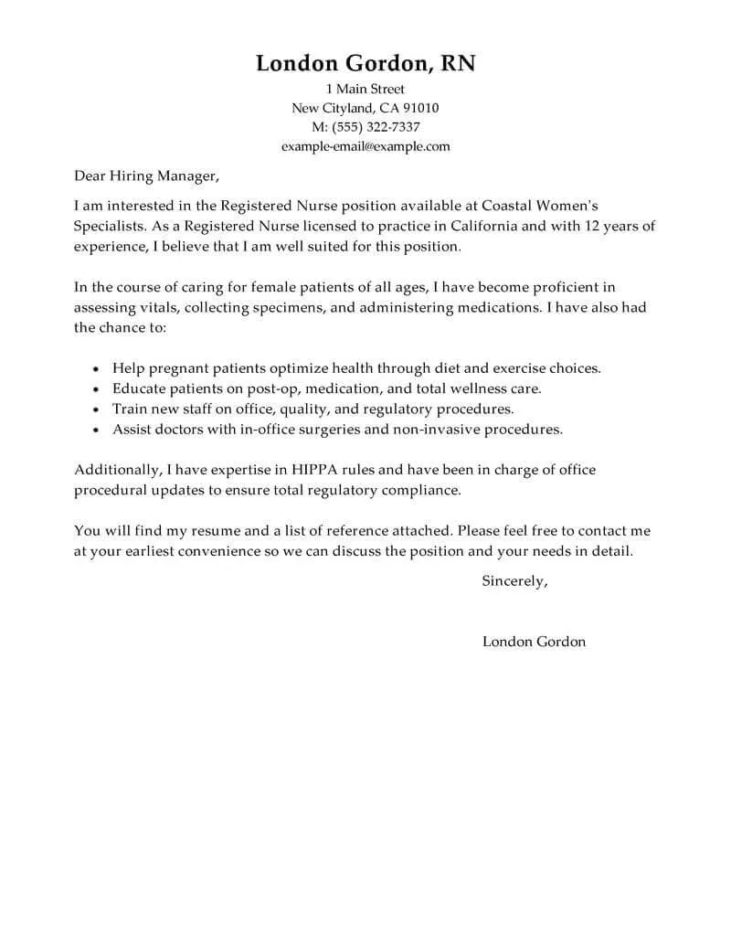 43770 nurse cover letter mistakes