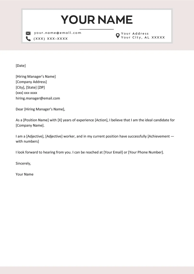 43772 short cover letter importance