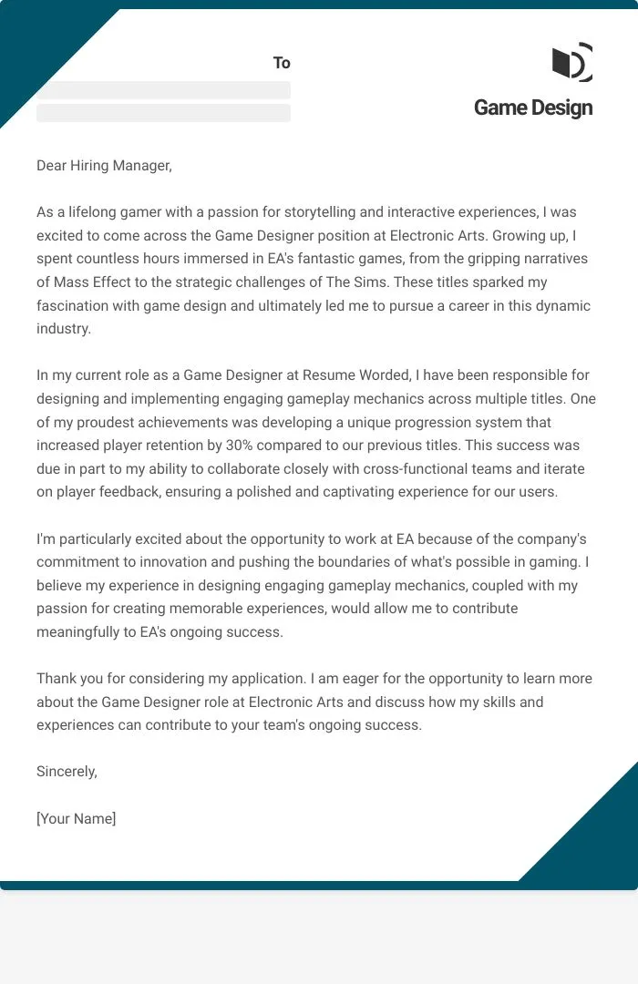 43775 cover letter personality enthusiasm